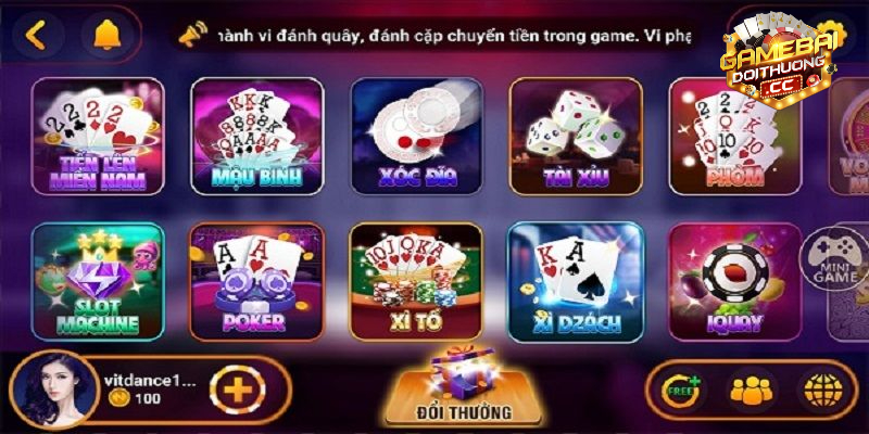 Hướng dẫn chơi game đánh bài đổi thưởng rút tiền mặt