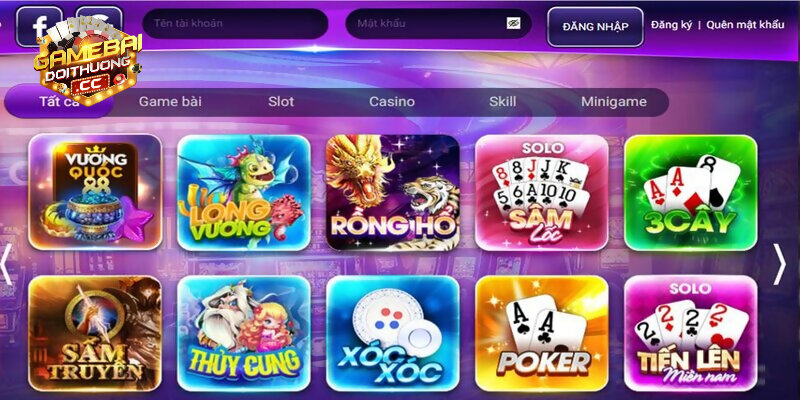 Quay rik nổ hũ đa dạng thể loại